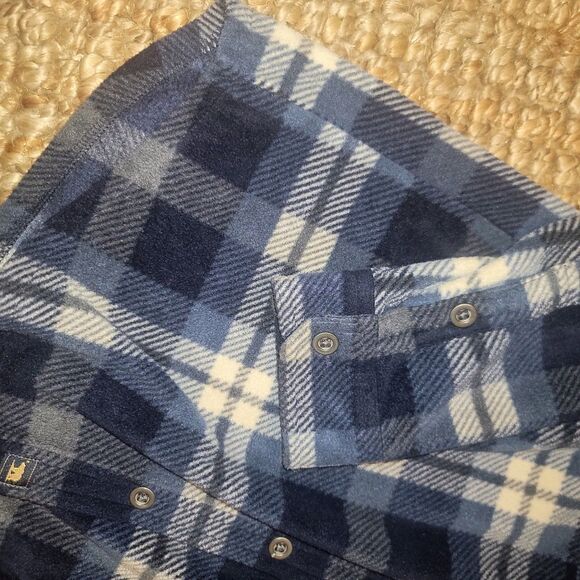 Freedom Foundry Men's Blue Plaid Flannel Long Sleeve Button Up Shirt M - Picture 12 of 15